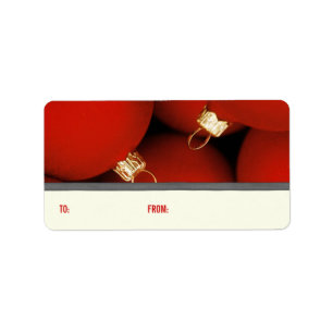 Etiquetas de regalo de Ornamentos de Navidad