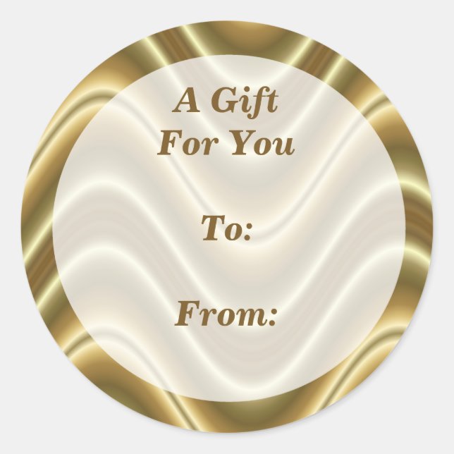etiquetas de regalo de oro (Anverso)
