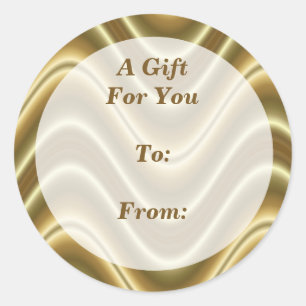 etiquetas de regalo de oro