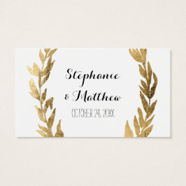 Etiquetas de regalo de oro de la hoja de oro de La