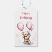 Etiquetas de regalo de Oso de Teddy