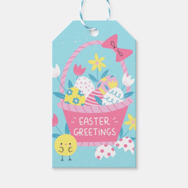 Etiquetas de regalo de Pascua - especiales (Anverso)