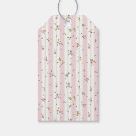 Etiquetas de regalo de patrón floral Delicadas