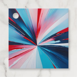 Etiquetas de regalo de pintura al óleo colorido