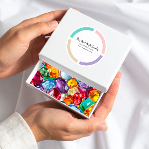 Etiquetas de regalo de productos redondas de moda