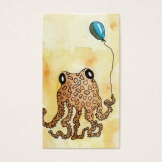 Etiquetas de regalo de pulpo y globo