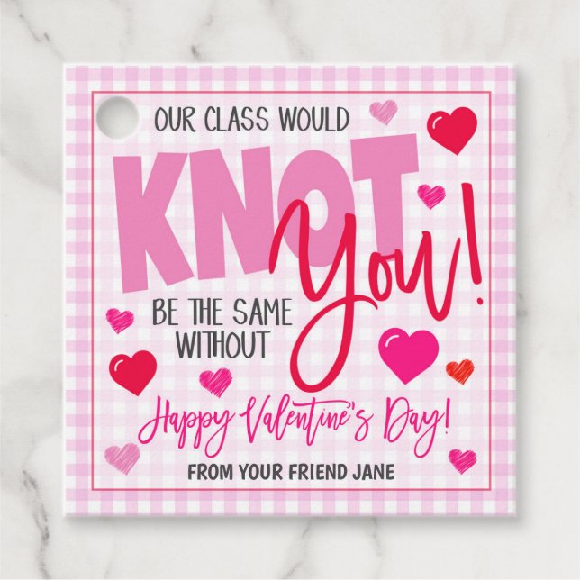 Etiquetas de regalo de San Valentín (Anverso)