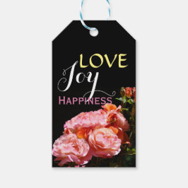 Etiquetas de regalo de San Valentín Amor Alegría F