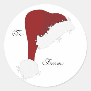 Etiquetas de regalo de Santa Claus