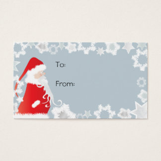 Etiquetas de regalo de Santa Clause