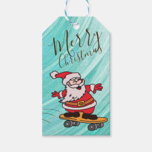 Etiquetas de regalo de Santa Clause