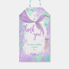 Etiquetas de regalo de Sirena Cuta