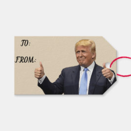 Etiquetas de regalo de Trump