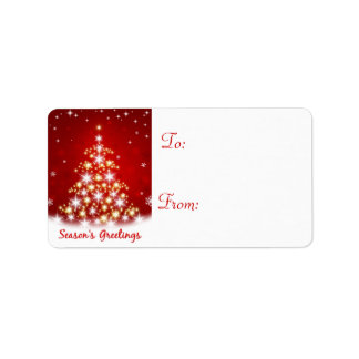 Etiquetas de regalo de vacaciones para navidades -