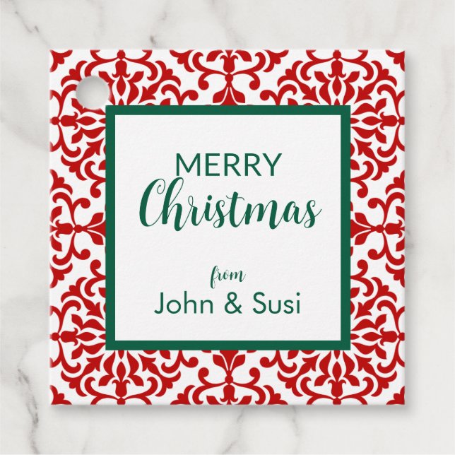 Etiquetas de regalo de vacaciones personalizadas (Anverso)