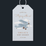 Etiquetas de regalo de Vintage Travel Airplane Boy<br><div class="desc">Añada un toque especial a su ducha de bebé con estas etiquetas de regalo de personalizable,  que incluyen un avión vintage,  perfecto para un evento con temas de viaje.</div>