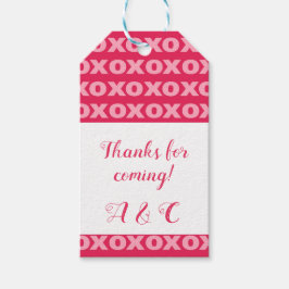 Etiquetas de regalo de XOXO