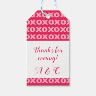 Etiquetas de regalo de XOXO