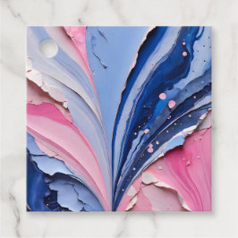 Etiquetas de regalo del collage de papel colorido