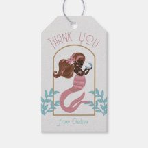 Etiquetas de regalo del cumpleaños de las niñas si