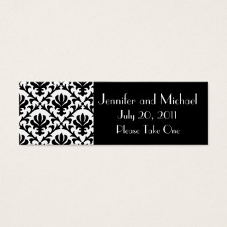 Etiquetas de regalo del favor de la boda de Damask
