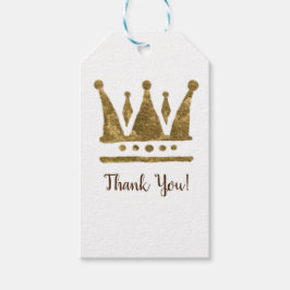 Etiquetas de regalo del Personalizado de la Corona