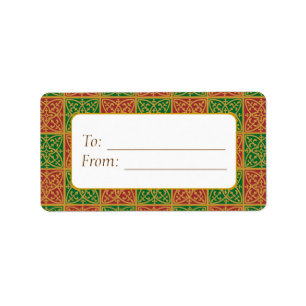 Etiquetas de regalo elegantes con flores de lis ro