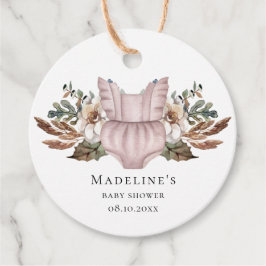 Etiquetas de regalo/favor de Chica de ropa de boho