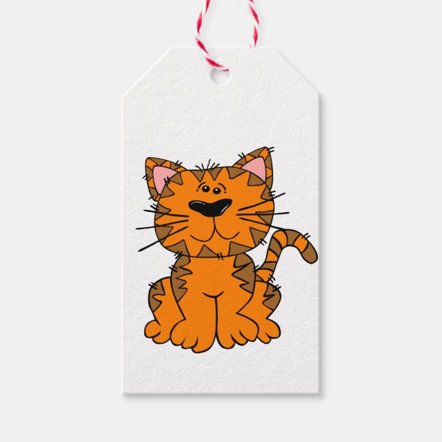 Etiquetas de regalo - Ginger Cat (Anverso)