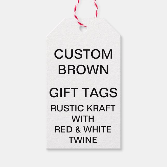 Etiquetas de regalo Kraft personalizadas personali (Anverso)