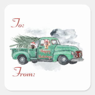 Etiquetas de regalo navideñas alemanas divertidas