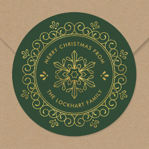 Etiquetas de regalo navideñas personalizadas de ma