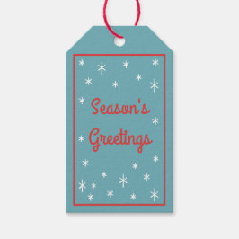 Etiquetas de regalo navideñas personalizadas Stars