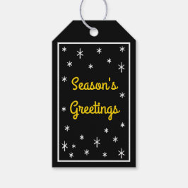 Etiquetas de regalo navideñas personalizadas Stars