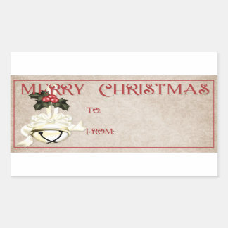 Etiquetas de regalo navideño | Belles de oro de Li