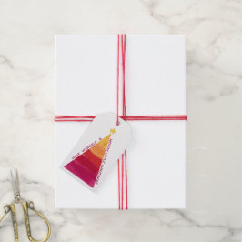 Etiquetas de regalo para cerezos y brillantes