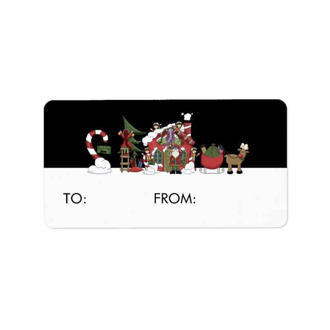 Etiquetas de regalo para las vacaciones (Frente)