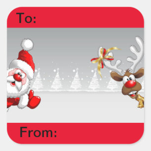 Etiquetas de regalo para navidades