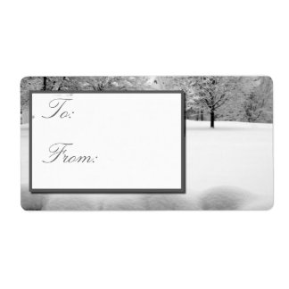 Etiquetas de regalo para Navidades de invierno