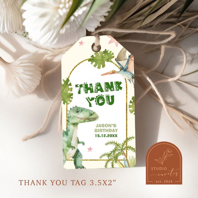 Etiquetas de regalo para niño dinosaurio (Subido por el creador)