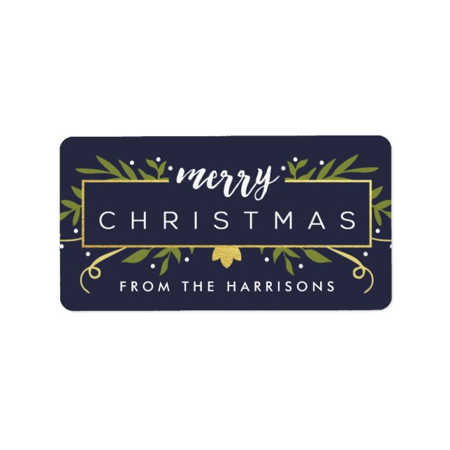 Etiquetas de regalo personalizadas para Navidades  (Frente)