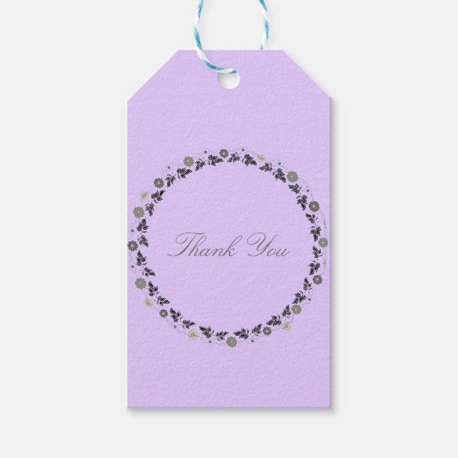 Etiquetas de regalo plantilla Lavendar (Anverso)