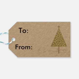 Etiquetas de regalo retro para navidades