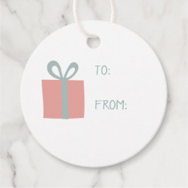 Etiquetas de regalo y de favor de los navidades