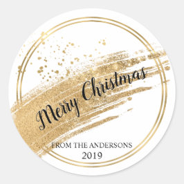 Etiquetas de Relieve metalizado de oro purpurina d