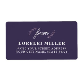 Etiquetas de retorno de flores silvestres