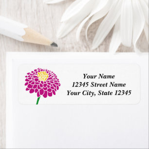 Etiquetas de retorno de personalizados florales ro