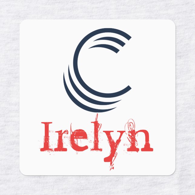 Etiquetas de ropa de hierro (Diseño 1)