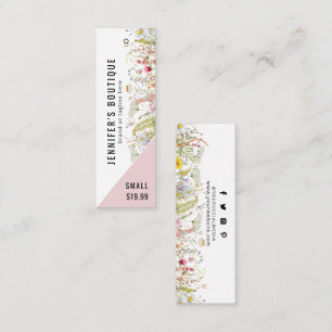 Etiquetas de ropa Etiqueta de precio floral para p