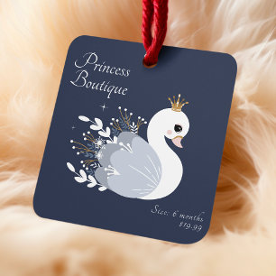 Etiquetas de ropa Pequeña Empresa Cisne bebé Cute
